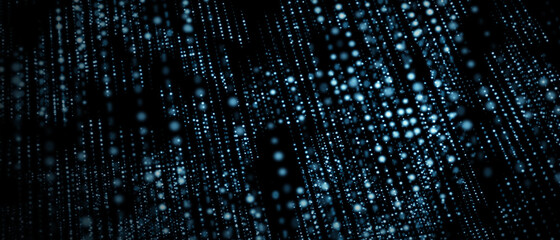 Obraz premium Abstract futuristic - technology with polygonal shapes on dark blue background. Design digital technology concept. 3d illustration