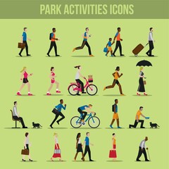 park activities icons