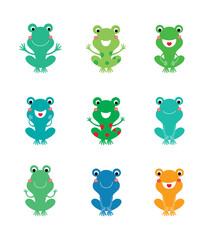 Fototapeta premium cute frog vector