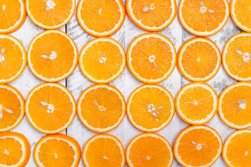 Fruit orange on white background