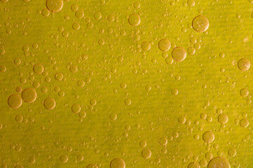 Many bubbles on an abstract background texture yellow pattern