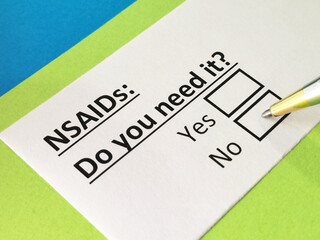 Questionnaire about medication.