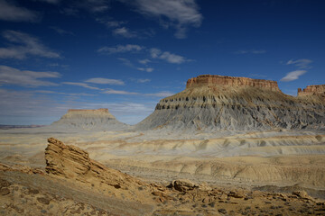Factory Butte, amazing texture of mountain, Utah