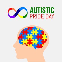 Autistic Pride Day Vector Illustration