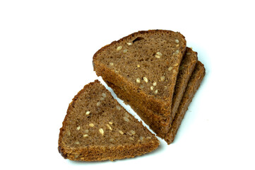 rye bread with sunflower seeds flax