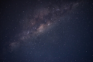 MILKY WAY IN A NIGHT SCENE, FULL STAR AND BLUE BACKGROUND