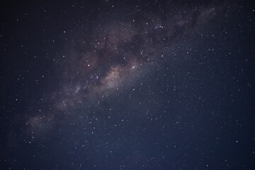 MILKY WAY IN A NIGHT SCENE, FULL STAR AND BLUE BACKGROUND