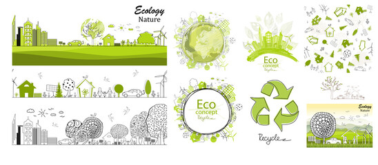 Ecology concept. Environmentally friendly world.