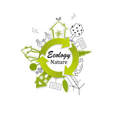 Ecology concept. Environmentally friendly world.