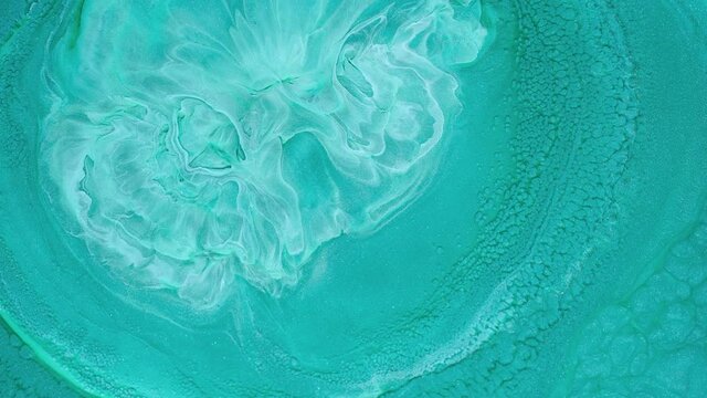 Colorful abstract painting. High resolution picture. ink color mixing. close up texture. aqua menthe