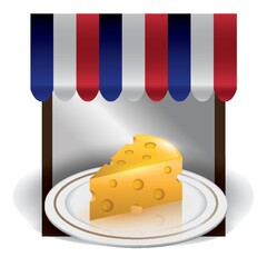 cheese in a plate