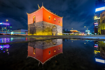 night view of cheng-en gate, the northern gate