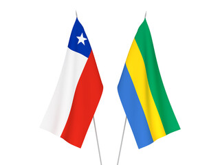 Chile and Gabon flags
