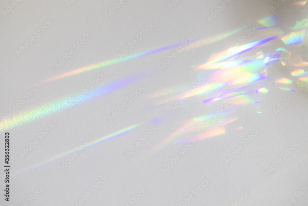 Wall mural blurred overlay effect for photo and mockups. wall texture with organic drop diagonal shadow and ray