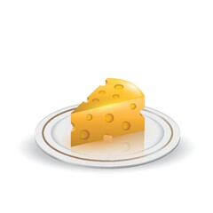 cheese in a plate