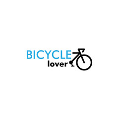 Bicycle lover graphic design template vector isolated