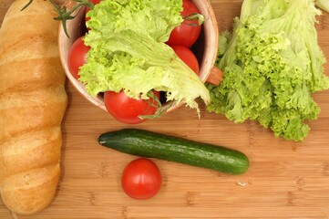 fresh vegetable salad