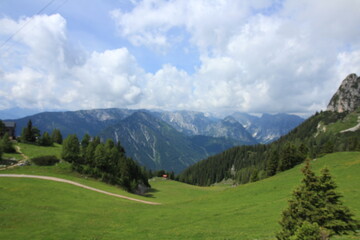 Fototapeta na wymiar mountain landscape from the peak of Alps