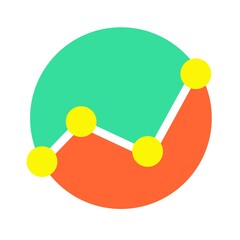 Illustration of a flat network icon