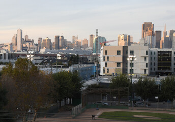 Fototapeta premium San Francisco Financial District Panorama as seen from Potrero Hill.