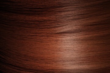Close up of Red and well looking pinch of hair. Hair care concept.