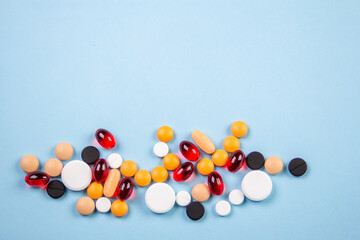 Corona virus flu dose of medicine or treatment drug concept