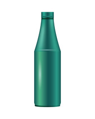 bottle product with metalic green color icon