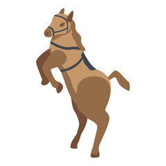 Circus horse icon. Isometric of circus horse vector icon for web design isolated on white background