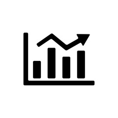 chart - growth business icon vector design template