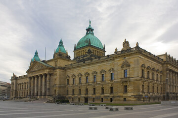 Fototapeta na wymiar Federal Administrative Court (or Bundesverwaltungsgericht) in Leipzig