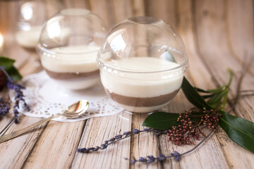 Sour cream sugar dessert