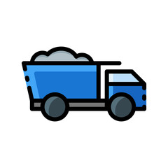 truck fill outline icon