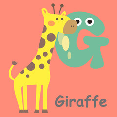 アルファベットカードGiraffe