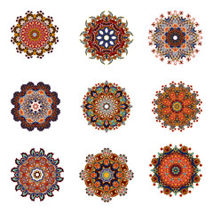 Mandala. Vintage decorative elements. Hand drawn background. Islam, Arabic, Indian, ottoman motifs. - 356339896