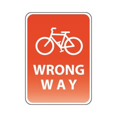 bicycle wrong way