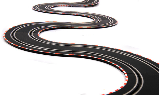 Toy Car Racing Track Isolated