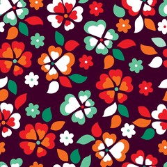 Spring pattern. Garden. Floral seamless pattern. Seamless botanic texture. Detailed flowers illustrations. Beautiful floral pattern. Abstract pattern, background. Seamless vintage pattern. Large buds.