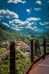 Fototapeta premium village in the mountains. Italy