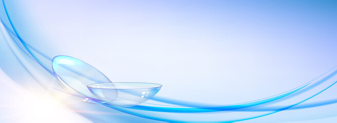 Blue contact lenses for your eye health.