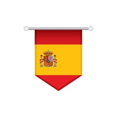 Fototapeta premium spain flag pennant