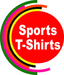 Red Vector Banner sports t-shirts