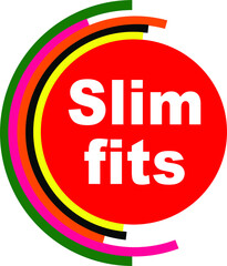 Red Vector Banner slim fits