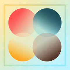 vector illustration of abstract background with circles