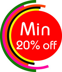 Red Vector Banner min 20% OFF