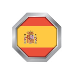 Fototapeta premium spain flag label