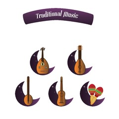 traditional music set