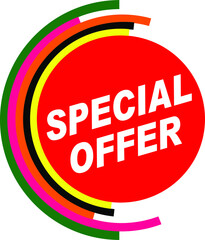 Red Vector Banner special offer
