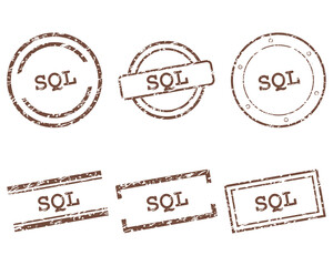 Fototapeta premium Sql Stempel