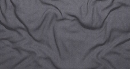 texture background crumpled wavy grey fabric for design