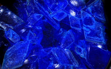 Blue vitriol mineral texture